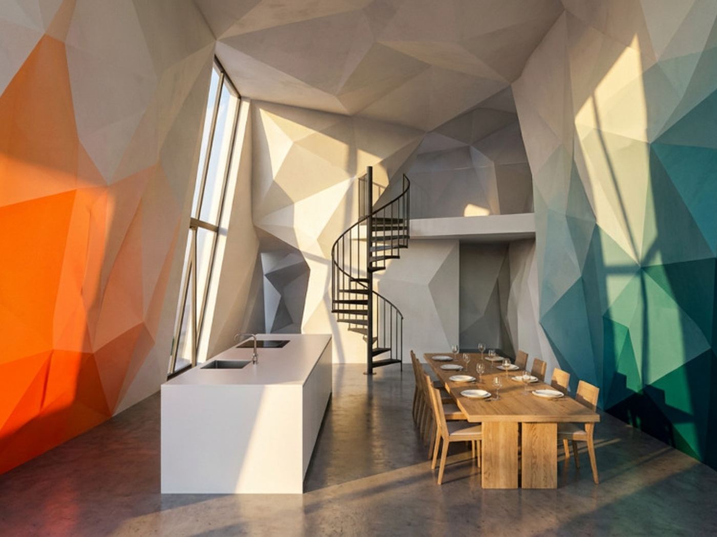 The Dwelling Unit, rendering of Thomas Chung's design. Not built.
